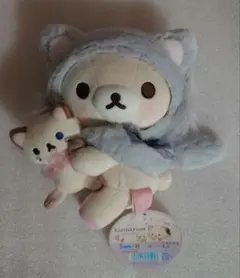 限定品】コリラックマキャット ぬいぐるみ Mサイズ グレーねこ - メルカリ