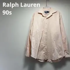 90s Polo by Ralph Lauren 長袖シャツ オレンジ チェック