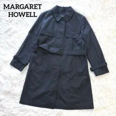 マーガレットハウエル ネイビー トレンチコート レディース MARGARET HOWELL（マーガレットハウエル）の「WASHED SERGE（トレンチ