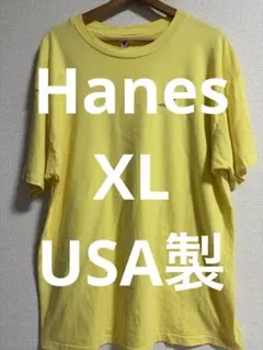 USA製 Hanes Tシャツ　XL ヘインズ　チャンピオン　リバースウィーブ