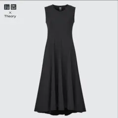 UNIQULO×Theory 黒S ストレッチフレアワンピ