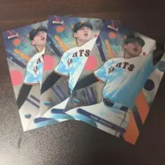 NPB finest topps 石塚優成 トレーディングカード 3枚セット