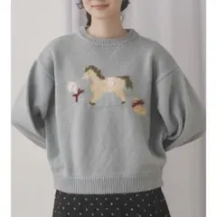 merry jenny ベイビーニットトップス ブルー