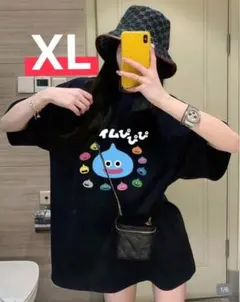 スライム プリントTシャツ ブラック 半袖 ドラクエ