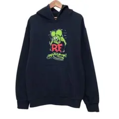 Ratfink ラットフィンク　スウェットパーカー　ロゴ　ブラック　オフィシャル