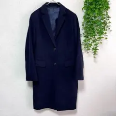 【ユニクロ】 ウールカシミヤチェスターコート ウール カシミヤ M きれいめ