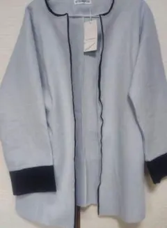フリーサイズ コート ライトブルー/グレー/