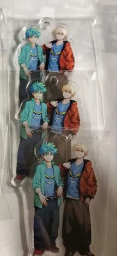 メンズノンノ 緑谷出久＆爆豪勝己アクリルチャーム ヒロアカ 3個 まとめ売り