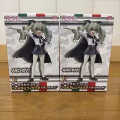 【新品・未使用・未開封】ガールズ＆パンツァー　フィギュア　アンチョビ　2個セットのサムネイル