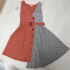 axes femmeアクシーズファム　アシンメトリーワンピース