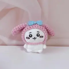 ちい様専用 うさ耳帽子 垂れ耳 ちいかわ お座りぬいぐるみ ハンドメイド