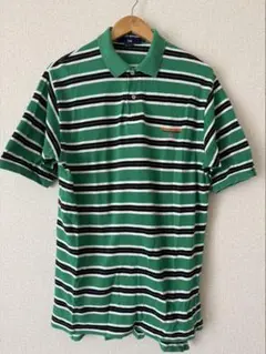 POLO SPORT RALPH LAUREN ポロシャツ 緑黒ストライプ