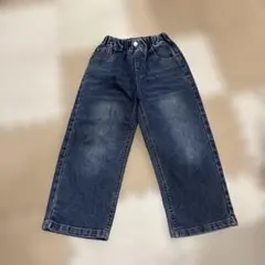 120サイズ ダークブルー ワイドパンツ