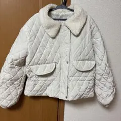 みるく様専用です！キルティングジャケット ボア襟付き　グレイル