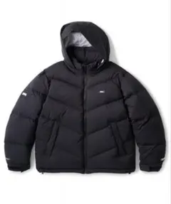 黒 ダウンジャケット フード付き