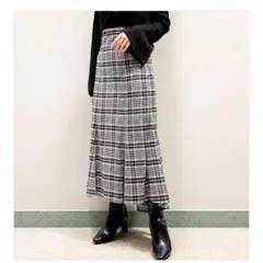 スナイデル フィッシュテール ロングスカート マーメイドsize0 黒 白のサムネイル