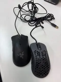 有線ゲーミングマウス メッシュデザイン【動作未確認】