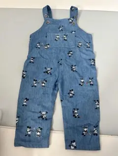 ミッキーマウス デニムオーバーオール 90cm