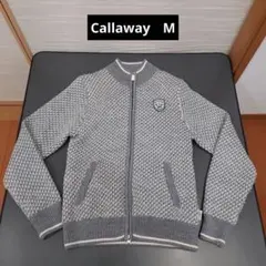 Callaway キャロウェイ　ブルゾン　ニット　ダブルジッパー　レディースM