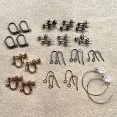 アクセサリーパーツ　ピアス金具いろいろセット