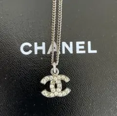 CHANEL CC ロゴネックレス、フランス製08A刻印 ラインストーン - メルカリ