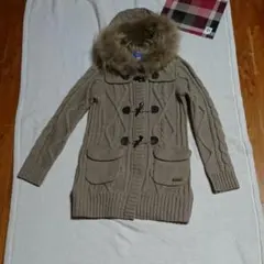 美品 ブルーレーベル ダッフルカーディガン