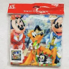 ウォッシュタオル　カラーオブクリスマス　2016年　ディズニーシー15周年