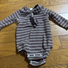 &mignon 80サイズ ボーダー　ロンパース