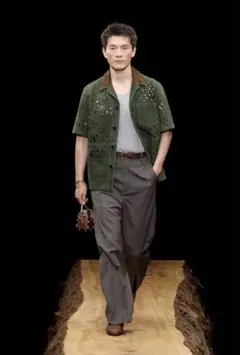 MASU LEATHER HALF SLEEVE SHIRTのサムネイル