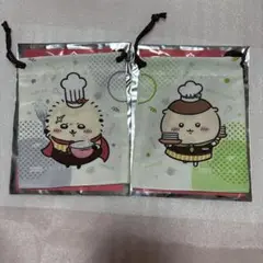 ちいかわ ココス もらえる対象コラボグッズ 巾着 ラッコ くりまんじゅう