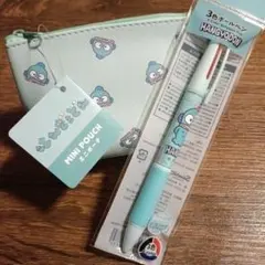 新品☆ハンギョドン 3色ボールペン＋ポーチの2点セット