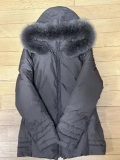 MONCLER ブラウン　ダウンジャケット フードファー付き