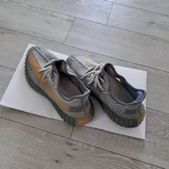 adidas Yeezy Boost 350 V2 US 7 グレー/オレンジ
