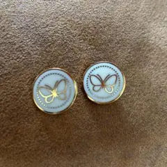 森英恵 蝶 ボタン 金色 直径約1.8cm