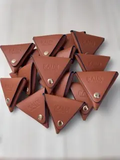KALDI COFFEE FARM 三角コインケース ブラウン 15個セット