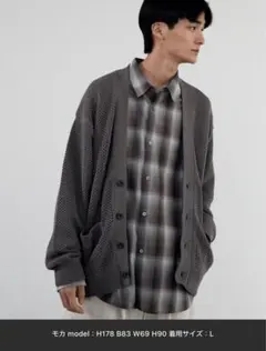 WYM LIDNM MESH WIDE CARDIGAN メッシュカーディガン