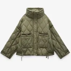 zaraキルティングジャケット