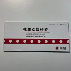 東急　株主優待券セット　映画鑑賞券はつきませんのサムネイル