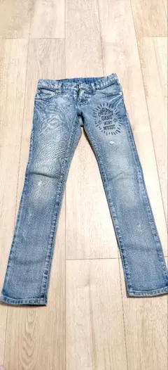 CHUBBY GANG デニムパンツ ダメージ加工 キッズ 130のサムネイル