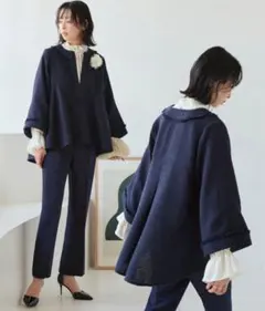 新品タグ付きRUIRUE BOUTIQUE ツイード風 ジャケット＆パンツ S