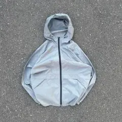 90s 紺タグ 大文字 olduniqlo パッカブル グレー ナイロンパーカー