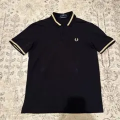 フレッドペリー ポロシャツ ブラック ゴールドライン　40