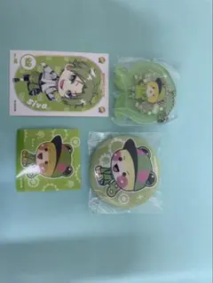 カラフルピーチ シヴァ 刺繍缶バッジ ステッカーコレクション セット まとめ売り