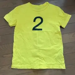 数字2プリントの黄色Tシャツのサムネイル