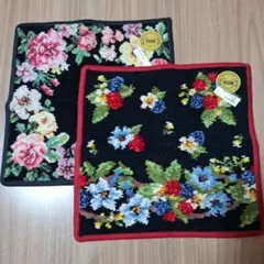 FEILER 花柄タオルハンカチ 2枚セット