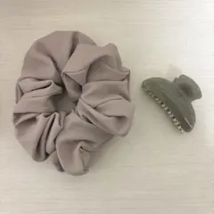 シュシュ&ヘアクリップセット