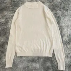 【グレイル】アイボリー ハイネックニットセーター 長袖 カジュアル 重ね着