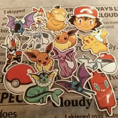 【イーブイおおめ】ポケモンダイカットステッカー【海外輸入品】