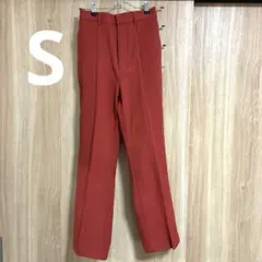 Wcloset センタープレス　スリット入りスラックス