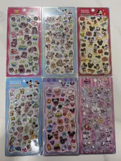 【正規品】プチドロップステッカー ディズニー 6点セット